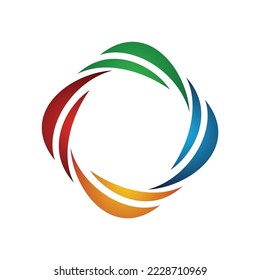 swirl spiral circle logo icon 2