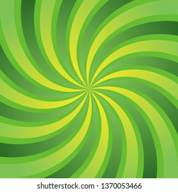 Swirl spiral loop background simple flat style illustration. Caramel effect background. Swirl green background.