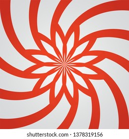Swirl spiral loop background simple flat style illustration.