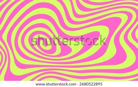 Swirl Spiral Psychedelic Pattern. Abstract Groovy Vector Background. Fun Twirl Spiral Bg