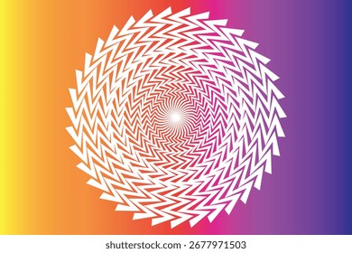 Swirl Spiral Psychedelic Patterns. Retro Vector Wavy Background. Abstract Groovy Wave Rays. Funky Swirl Burst