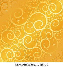 Swirl star gold