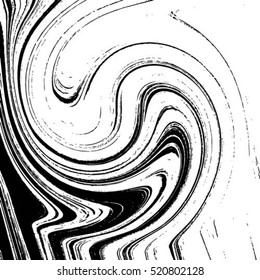Swirl texture. Mix of a white and black paint, closeup. Abstract marbling texture. Cover design for party invitation. Cream wave vector illustration background