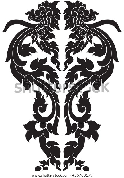 Swirl Tribal Floral Sheep Monster Face Stock Vector (Royalty Free ...