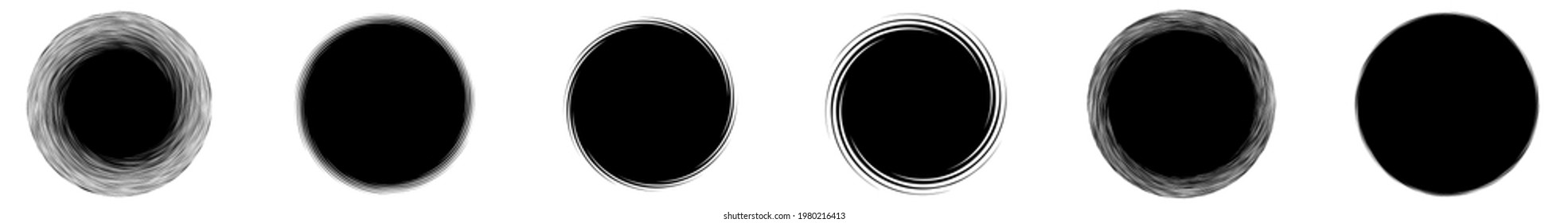 Swirl, twirl, spiral shape, element. Motif with rotation, torsion effect