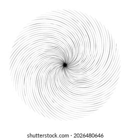 Girar, girar, forma de espiral, elemento. Motif con rotación, efecto torsión