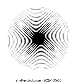 Girar, girar, forma de espiral, elemento. Motif con rotación, efecto torsión