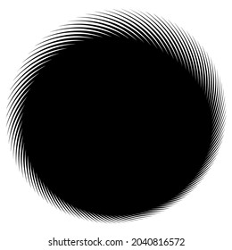 Girar, girar, forma de espiral, elemento. Motif con rotación, efecto torsión