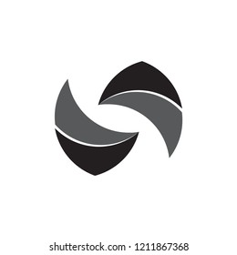swirl Two Bird Beak logo 