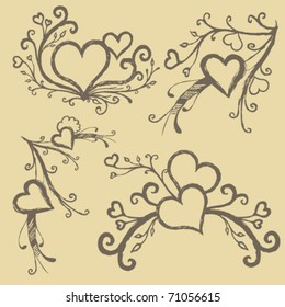 Swirl vector design card