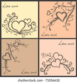 Swirl vector design card