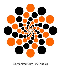 Vector de remolino, diseño de círculos en espiral, diseño de logotipo