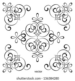 swirl vignette / vector