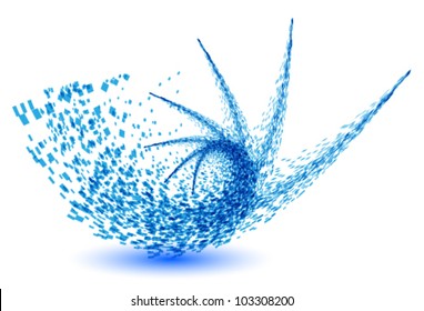 swirl wavy water vector illustration