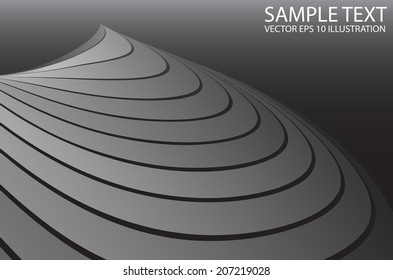 Swirled circular vector background illustration - Vector circular abstract background  template