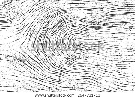 Swirled contour wood grain texture with grunge distress. Topographic or fingerprint-style abstract pattern.
