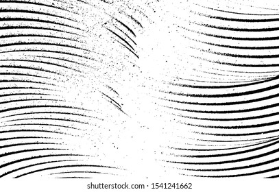 Swirled and curled stripes and brush strokes texture. Marble or acrylic atrwork imitation. Cool and swirly background. Abstract vector illustration. Black isolated on white. EPS10 