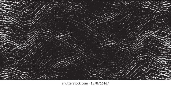 Swirled and curled stripes and brush strokes texture. Marble or acrylic atrwork imitation. Cool and swirly background. Abstract vector illustration. Black isolated on white. EPS10 