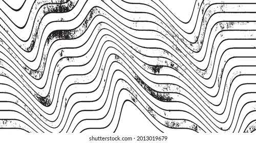 Swirled and curled stripes and brush strokes texture. Marble or acrylic atrwork imitation. Cool and swirly background. Abstract vector illustration. EPS10 