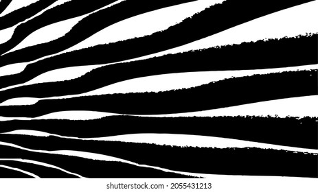Swirled and curled stripes and brush strokes texture. Marble or acrylic atrwork imitation. Cool and swirly background. Abstract vector illustration. Black isolated on white. EPS10 