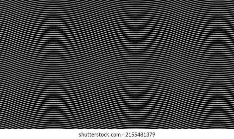 Swirled and curled stripes and brush strokes texture. Marble or acrylic atrwork imitation. Cool and swirly background. Abstract vector illustration. Black isolated on white. EPS10 