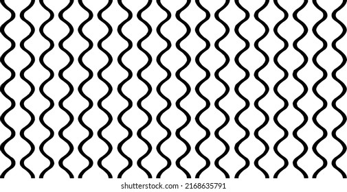 Swirled and curled stripes and brush strokes texture. Marble or acrylic atrwork imitation. Cool and swirly background. Abstract vector illustration. Black isolated on white. EPS10 