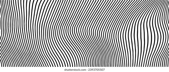 Swirled and curled stripes and brush strokes texture. Marble or acrylic atrwork imitation. Cool and swirly background. Abstract vector illustration. Black isolated on white. EPS10 