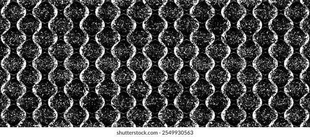 Swirled and curled stripes and brush strokes texture. Marble or acrylic atrwork imitation. Cool and swirly background. Abstract vector illustration. Black isolated on white. EPS10 