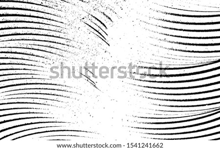 Swirled and curled stripes and brush strokes texture. Marble or acrylic atrwork imitation. Cool and swirly background. Abstract vector illustration. Black isolated on white. EPS10 