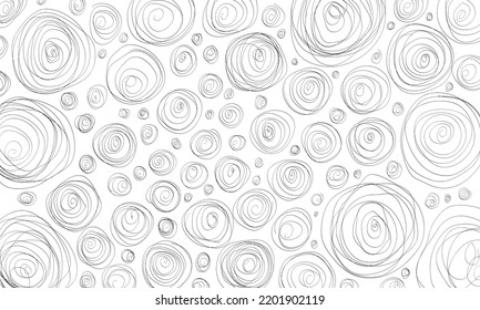 Swirled lines background. Freehand brush strokes. For backdrop, wallpaper, background. Stock Vector illustration background.