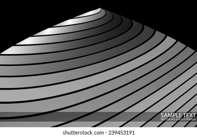 Swirled metal vector abstract background illustration - Abstract metal vector background design illustration