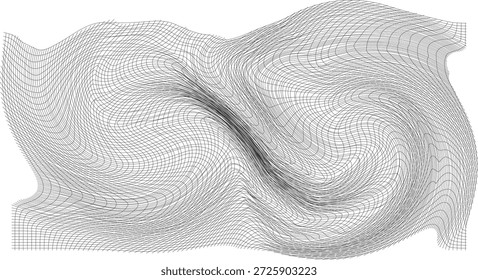 Distorsión de rejilla Abstractas giratoria con central 