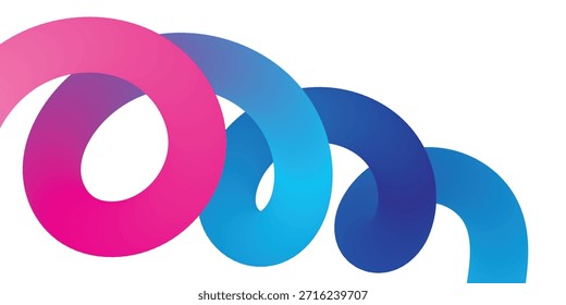 líneas abstractas en remolino. líneas de gradiente curvadas