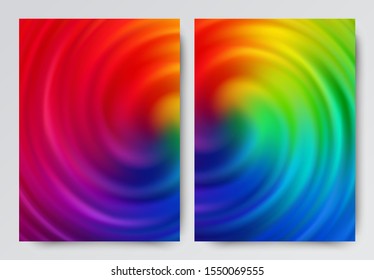 Swirling abstract multicolored background design. A set of backgrounds for your creativity.