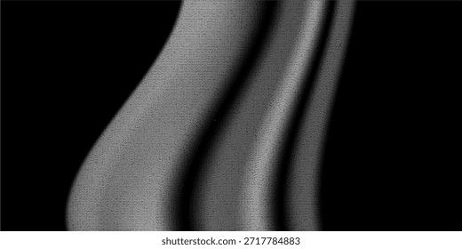 Swirling abstract pattern in black and white. Smooth, liquid-like textures with high contrast.

