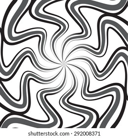 Swirling background. Abstract shapes forming vortex phenomenon