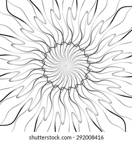 Swirling background. Abstract shapes forming vortex phenomenon