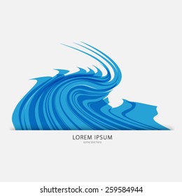 Swirling Blue Flame Background