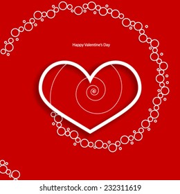 Swirling Circles Heart Concept Background