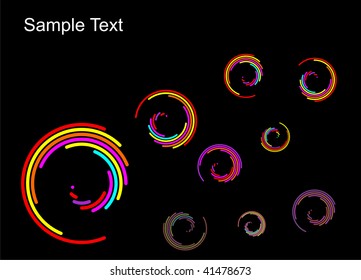 Swirling colors