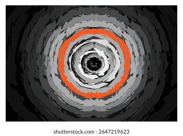 Ilustração em quadrinhos girando. Ilustração vetorial para design de espirais hipnóticas. Espiral em vórtice. Padrão psicodélico
