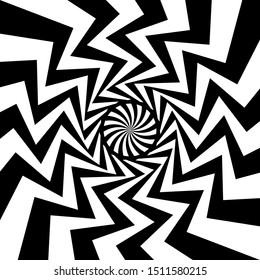Swirling hypnotize spiral vector background