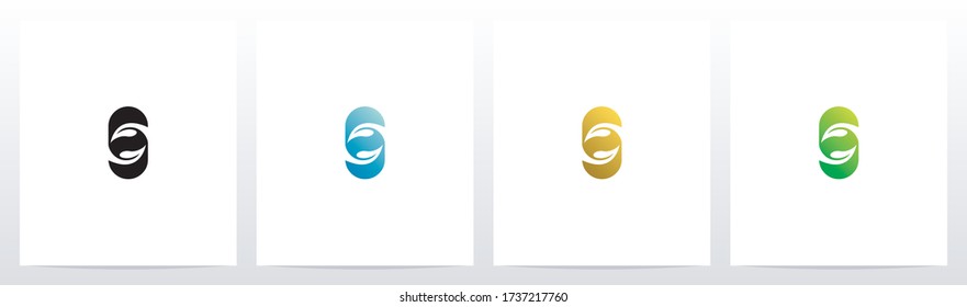 Swirling Leaves On Letter Logo Design I