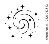 Swirling Magic Spiral Trail Effect Abstract Element