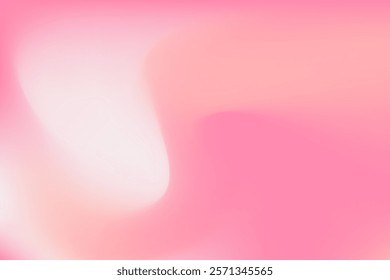 Swirling pink hue colors abstract background. Monochromatic Pink gradient background. Blurred flowing motions of pink. Vector Illustration. 