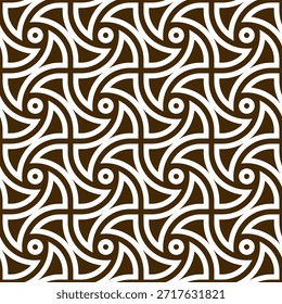 Swirling Quilt nahtloses Muster Design - Endless Wave Motiv