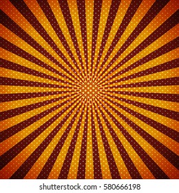 Swirling radial background.