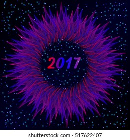 Swirling radial background. Helix, Colorful backdrop, comets vortex, magical energy, space abstract background illustration, Hypnotic Psychedelic, Glowing dots, swarm effect, 2017 year