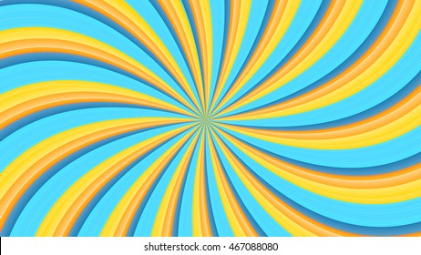 Swirling radial background. Vector Illustration.