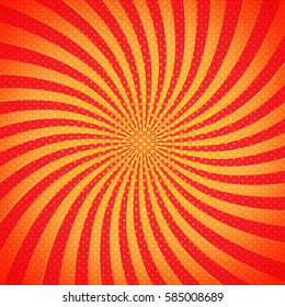 Swirling radial background. Vector illustration.